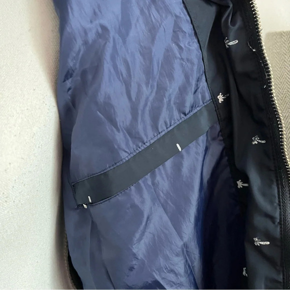 Kenzo Paris • Navy Blue Palm Tree Bomber Jacket - Picture 3 of 6